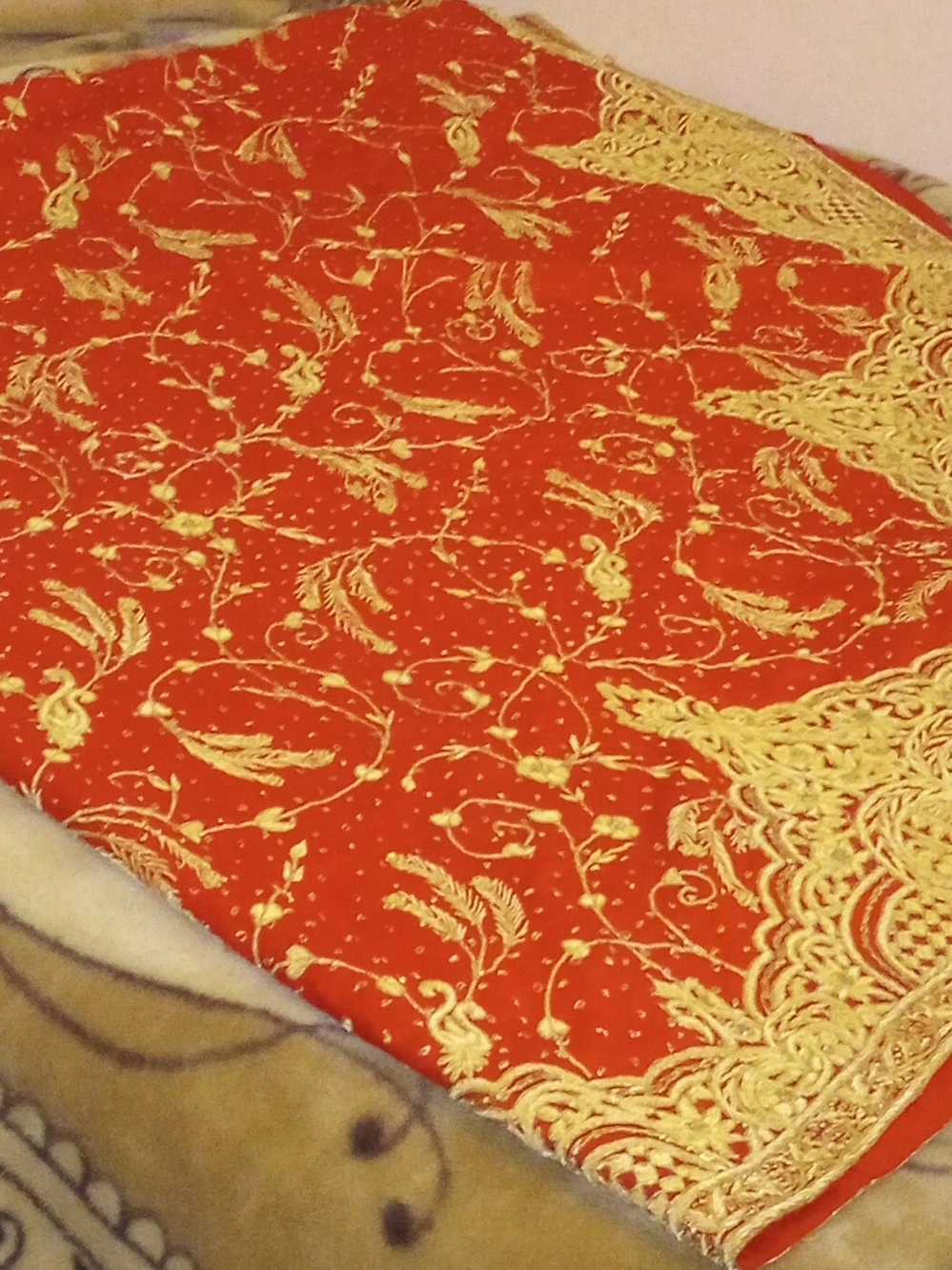 Pakistani Indian Style Red Wedding Langh